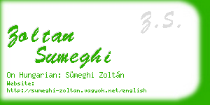 zoltan sumeghi business card